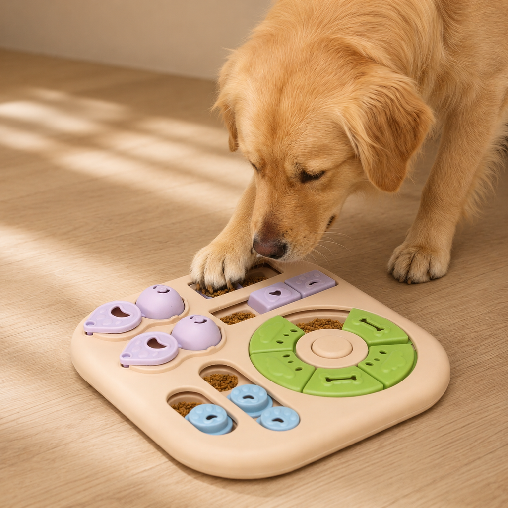 犬用知育玩具「早食い防止パズル」