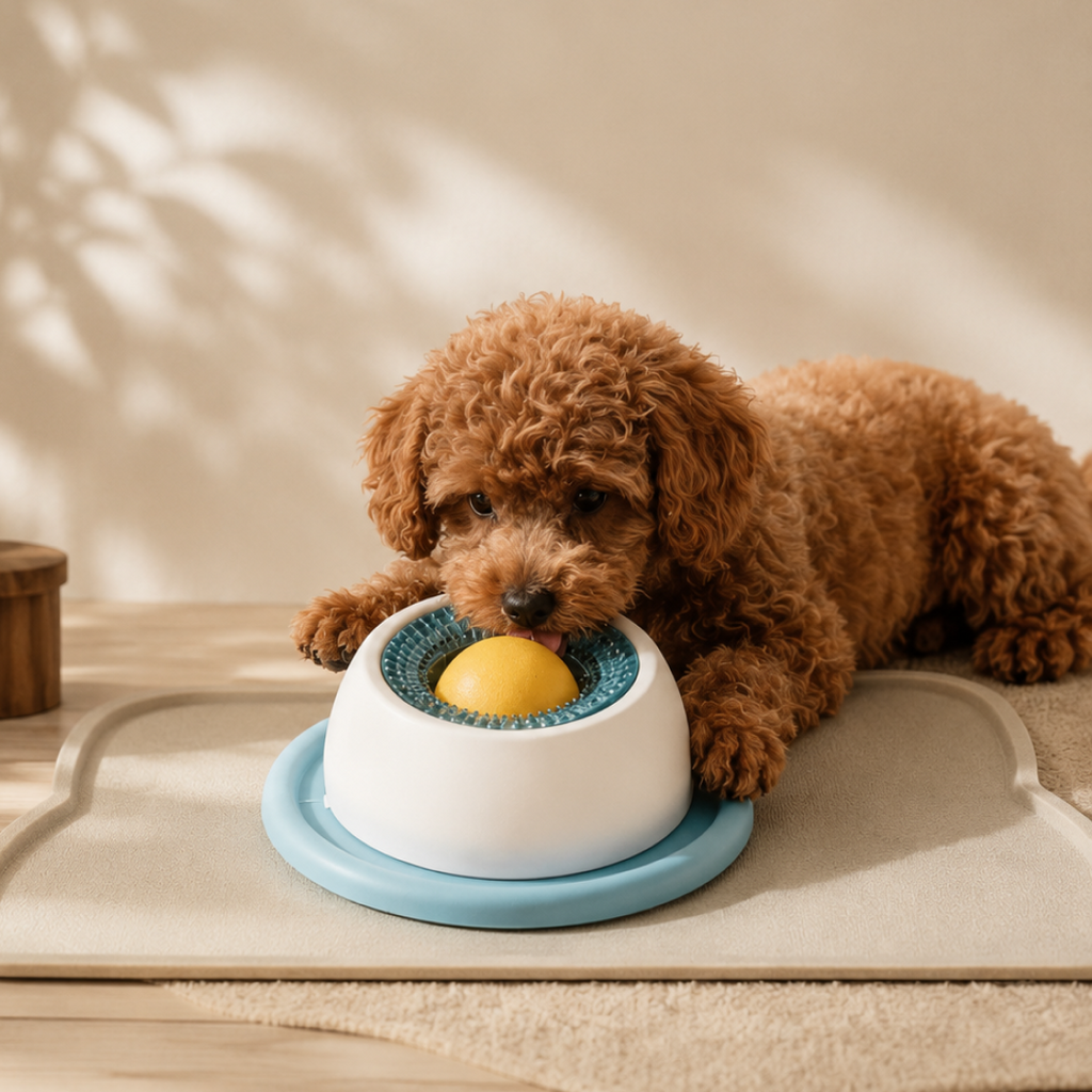 猫と犬用 インタラクティブ スローフィーダー リックトイ