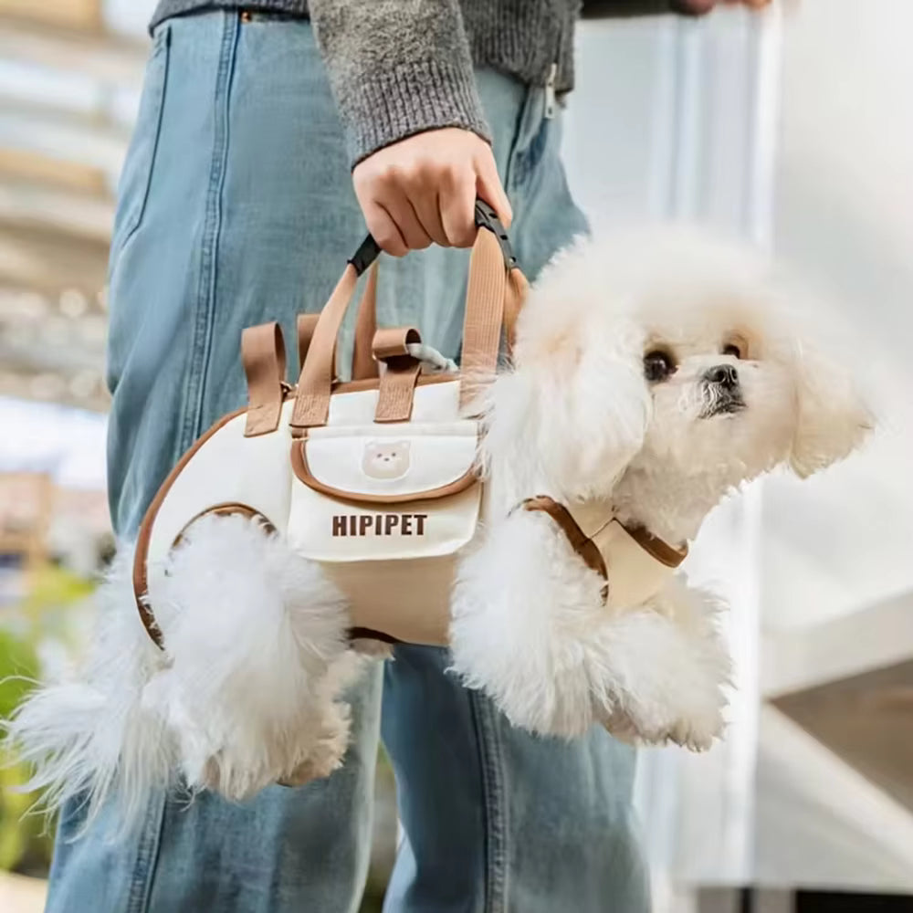 犬用リュック型キャリーバッグ – 2-in-1 斜めがけ＆バックパック ペットキャリーバッグ