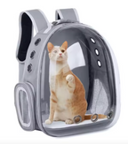 透明猫用バックパックキャリア - バブルウィンドウペットトラベルバッグ
