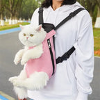 調節可能な猫＆犬用バックパックキャリー – 足出しペット用トラベルバッグ